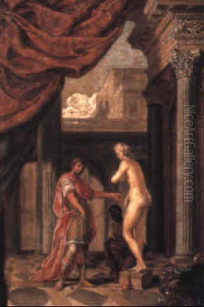 Pygmalion Oil Painting by Paul Juvenel the Elder