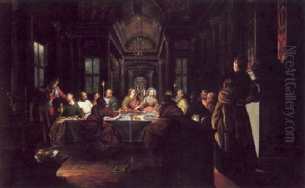 The Last Supper Oil Painting by Paul Juvenel the Elder