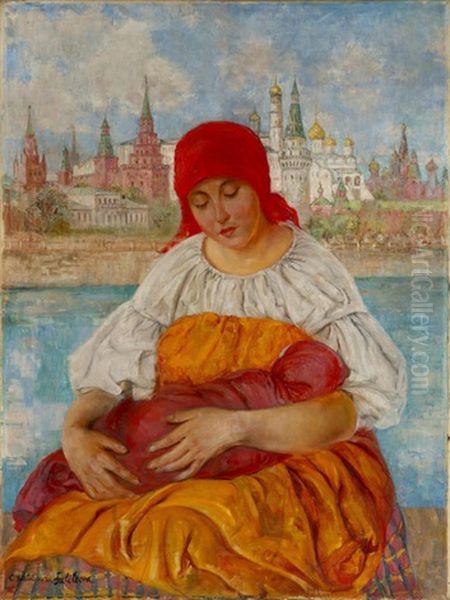 Russian Madonna by Ekaterina Kachura-Falileeva