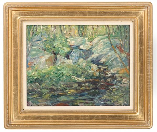 Summer Landscape With Stream by Charles Salis Kaelin