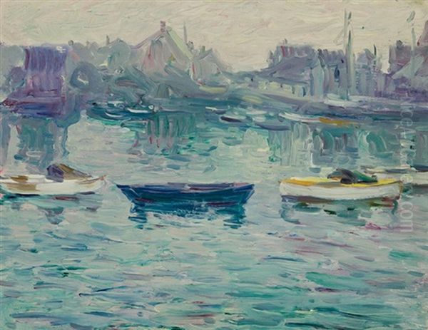 Harbor View Oil Painting by Charles Salis Kaelin