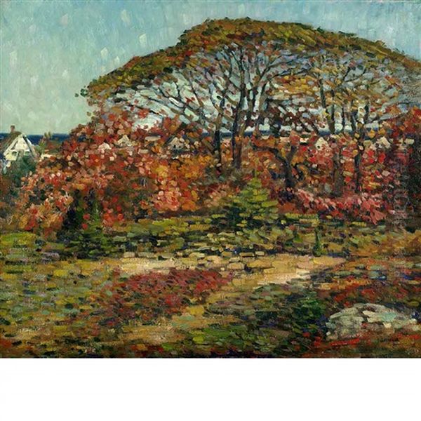 Autumn Oil Painting by Charles Salis Kaelin