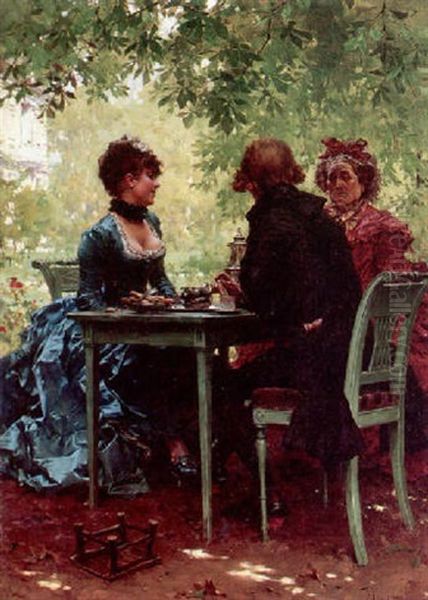 La Coquette Oil Painting by Frederik Hendrik Kaemmerer