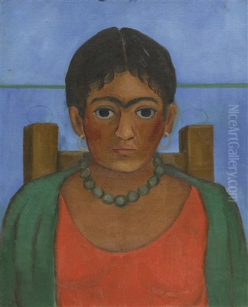 Nina Con Collar Oil Painting by Frida Kahlo