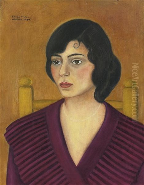 Portrait Of Miriam Penansky Oil Painting by Frida Kahlo