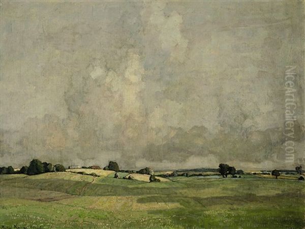 Feldeinsamkeit Oil Painting by Richard Kaiser