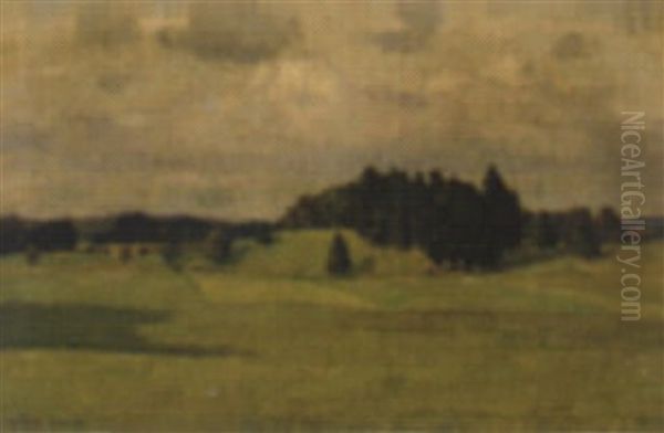 Landschaft In Franken Oil Painting by Richard Kaiser