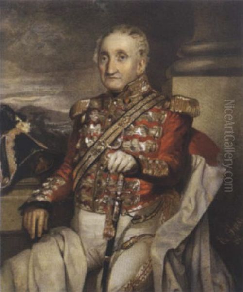 Feldmarschall Friedrich Xaver Prinz Zu Hohenzollern-hechingen Oil Painting by Eduard Kaiser