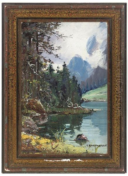 Autumnal Landscape (+ 2 Others; Set Of 3) Oil Painting by Carl Kaiser-Herbst