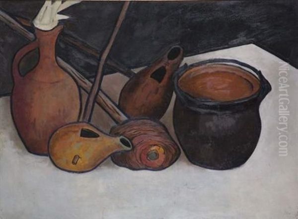 Nature Morte, D'imeretie Oil Painting by David Nestorovich Kakabadze