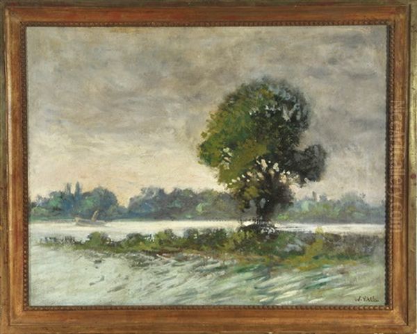 Landschaft Am Niederrhein Oil Painting by Konrad Wilhelm Kalb