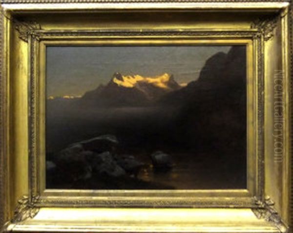 Interlacken, In Der Bernese Oberland Oil Painting by Stanislas Graf Von Kalckreuth