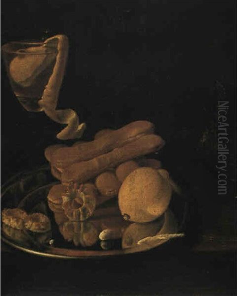 Stilleben Med Citron I Et Glas Oil Painting by Willem Kalf