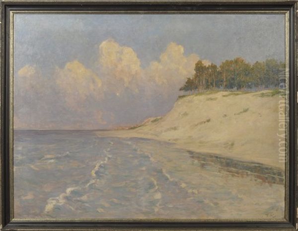 Kustenlandschaft Der Ostsee Oil Painting by Friedrich Kallmorgen