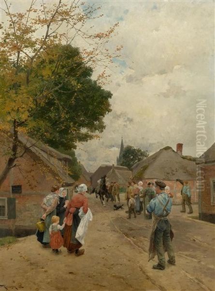 Der Feuerreiter Oil Painting by Friedrich Kallmorgen