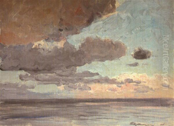 Wolken Uber Dem Meer Oil Painting by Friedrich Kallmorgen