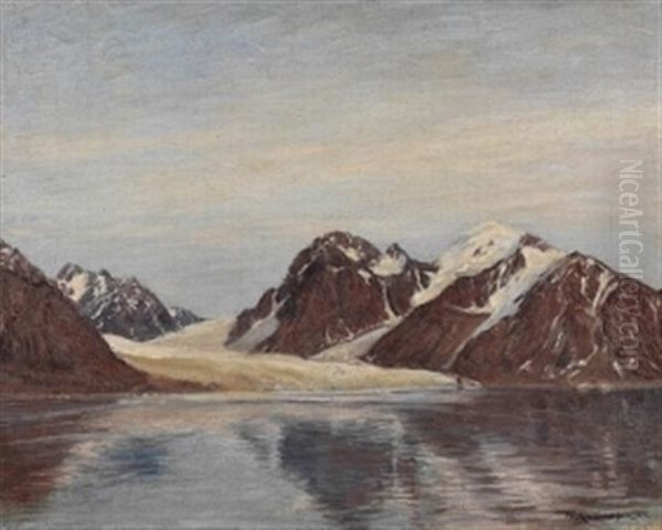 In Der Magdalenenbai Spitzbergen Oil Painting by Friedrich Kallmorgen