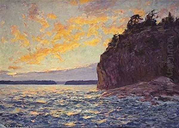 Solberget, Kallvik Oil Painting by Gottfried Kallstenius