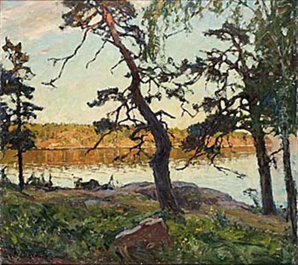 Skargardslandskap by Gottfried Kallstenius