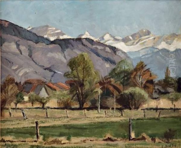 Paysage Alpestre, Plaine Du Rhone by Claire Battie