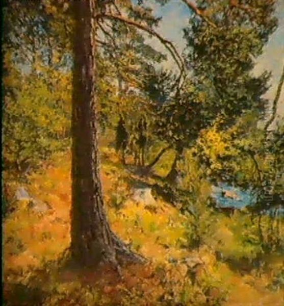 Solbelyst Tall Oil Painting by Gottfried Kallstenius