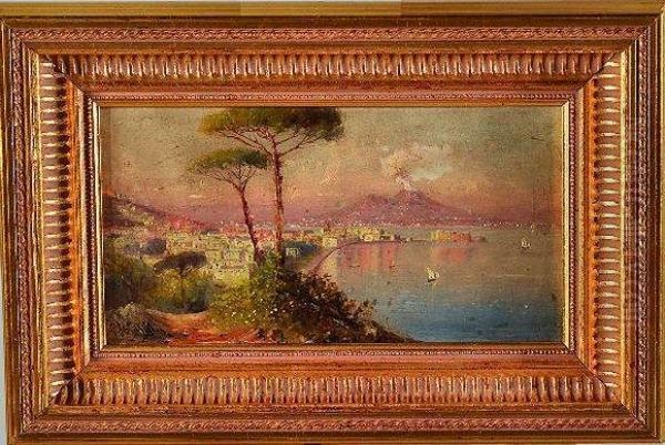 la Baie De Naples Oil Painting by Giovanni Battista