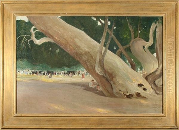 California Park Oil Painting by G.O. Kalmykov