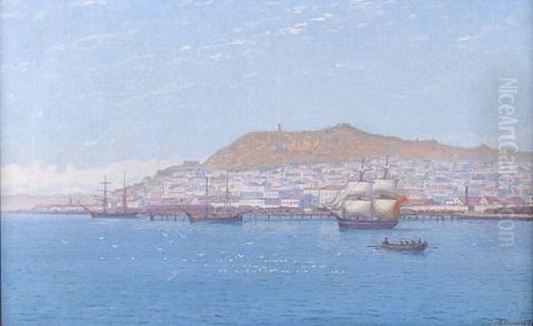 Black Sea Port Oil Painting by G.O. Kalmykov