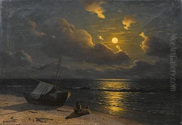 The Rising Of The Moon In In Otyza, Crimea by G.O. Kalmykov