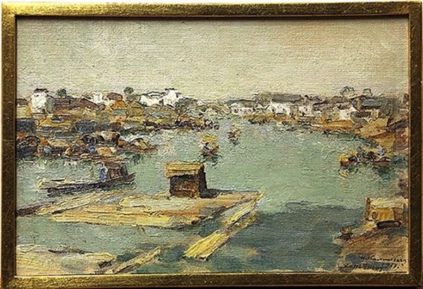 Hangjhou, China Oil Painting by Ivan Leonardovich Kalmykov