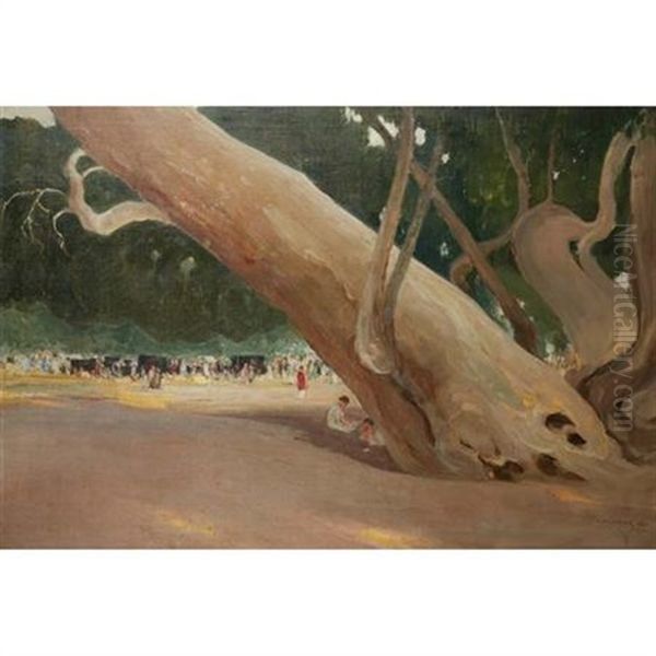 In The Shade Of Giants, California Oil Painting by Ivan Leonardovich Kalmykov