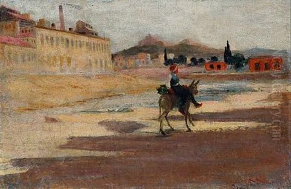 View Of Athens From Pireaus Avenue by Alexandre Kaloudis