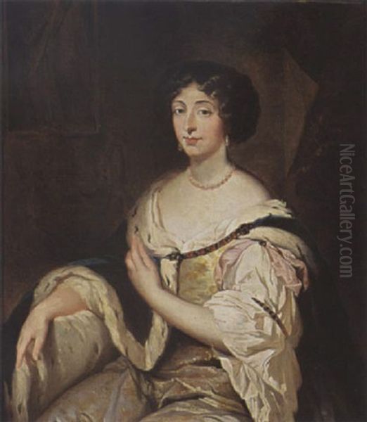 Portrait Of Maria Mancini Oil Painting by Max Kaltenmoser