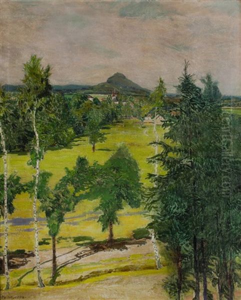 Sommerlandschaft Oil Painting by Alois Kalvoda