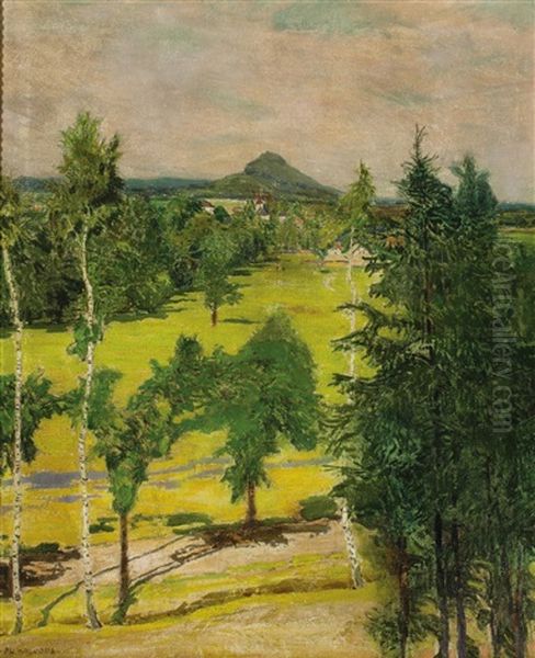 Sommerlandschaft Oil Painting by Alois Kalvoda