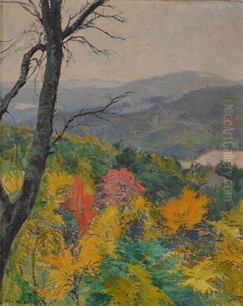 Autumn Near Houska Oil Painting by Alois Kalvoda