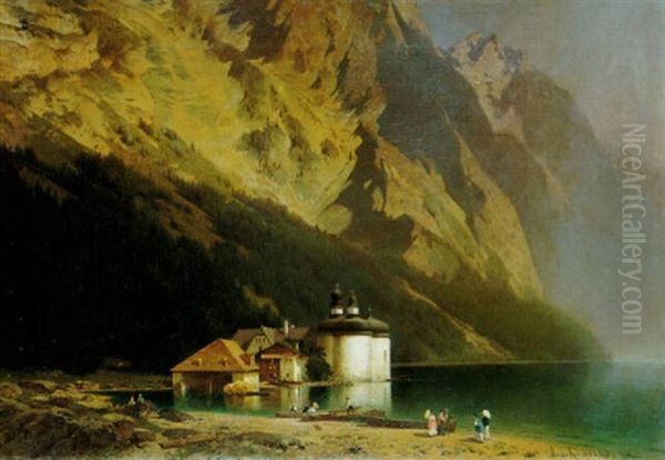 Der Konigssee Mit St. Bartholoma by Otto Werner-Henning von Kamecke