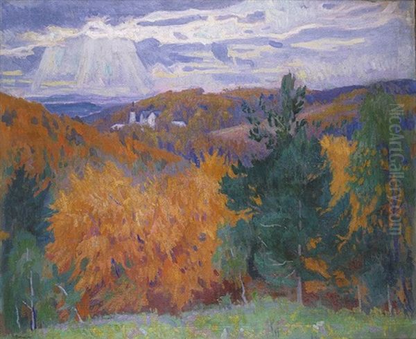 Widok Na Czerna Oil Painting by Stanislaw Kamocki