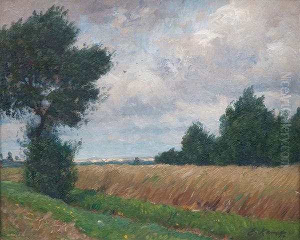 Sommerlandschaft Oil Painting by Eugen Kampf