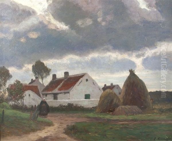 Verdeckte Sonne Oil Painting by Eugen Kampf