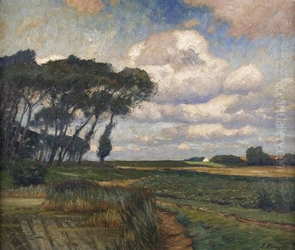 Sommerstimmung Am Niederrhein Oil Painting by Eugen Kampf