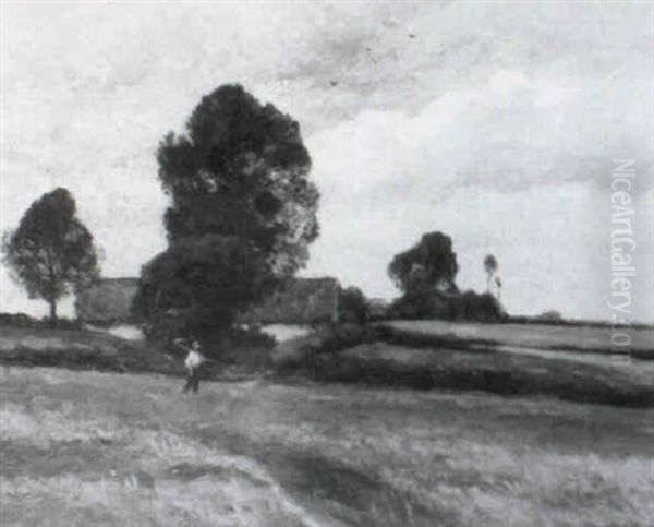 Sommerlandschaft Oil Painting by Eugen Kampf