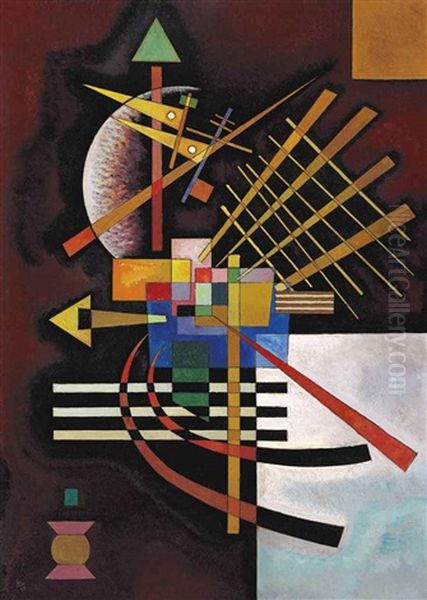 Oben Und Links Oil Painting by Wassily Kandinsky