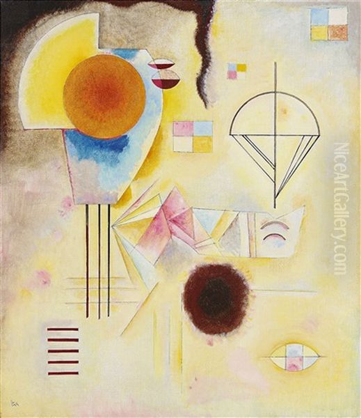 Kreis U. Fleck / Cercle Et Tache / Circle And Spot Oil Painting by Wassily Kandinsky