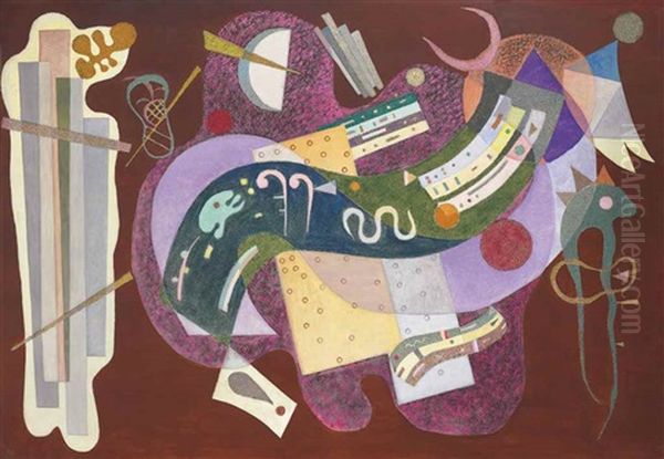 Rigide Et Courbe Oil Painting by Wassily Kandinsky