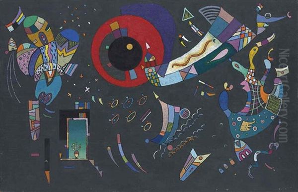 Oil On Panel Oil Painting by Wassily Kandinsky