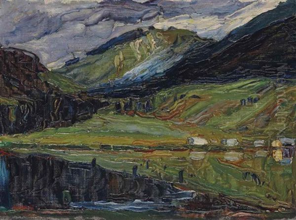 Spitzingsee Oil Painting by Wassily Kandinsky