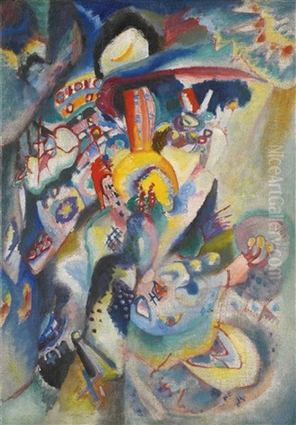 Moskau Ii (moscow Ii) Oil Painting by Wassily Kandinsky