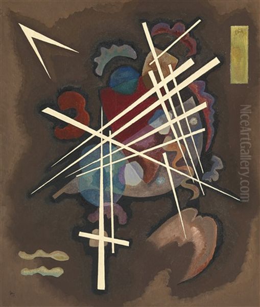 Gitterform (netting) Oil Painting by Wassily Kandinsky