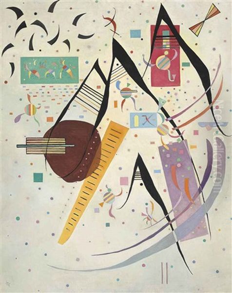 Pointes Noires Oil Painting by Wassily Kandinsky